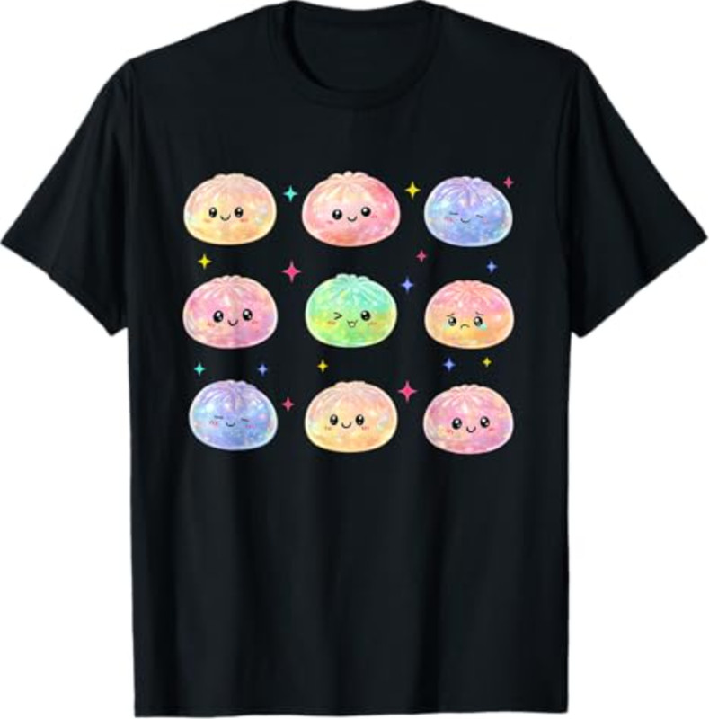 Kawaii Dumpling Cute Pastel Anime Dumpling Lovers Kids Girls T-Shirt