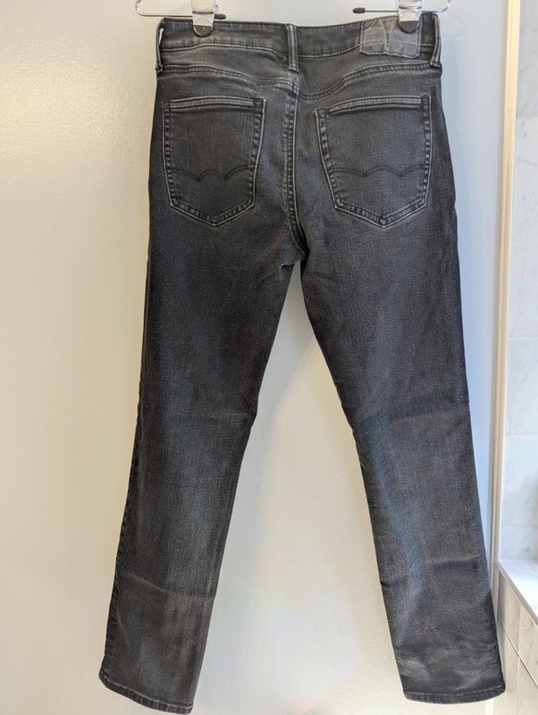 American Eagle Men’s Next Level Flex Slim Straight Black Denim Jeans 29x32 gallery
