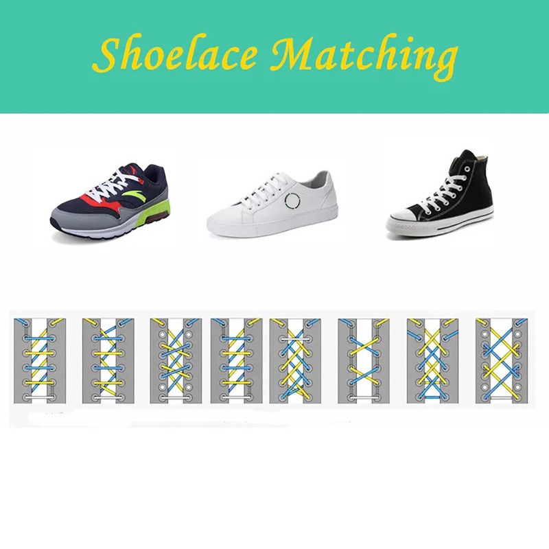 1 Pair Round Reflective Shoe laces Replacement Rope for Sneakers Running Shoes gallery