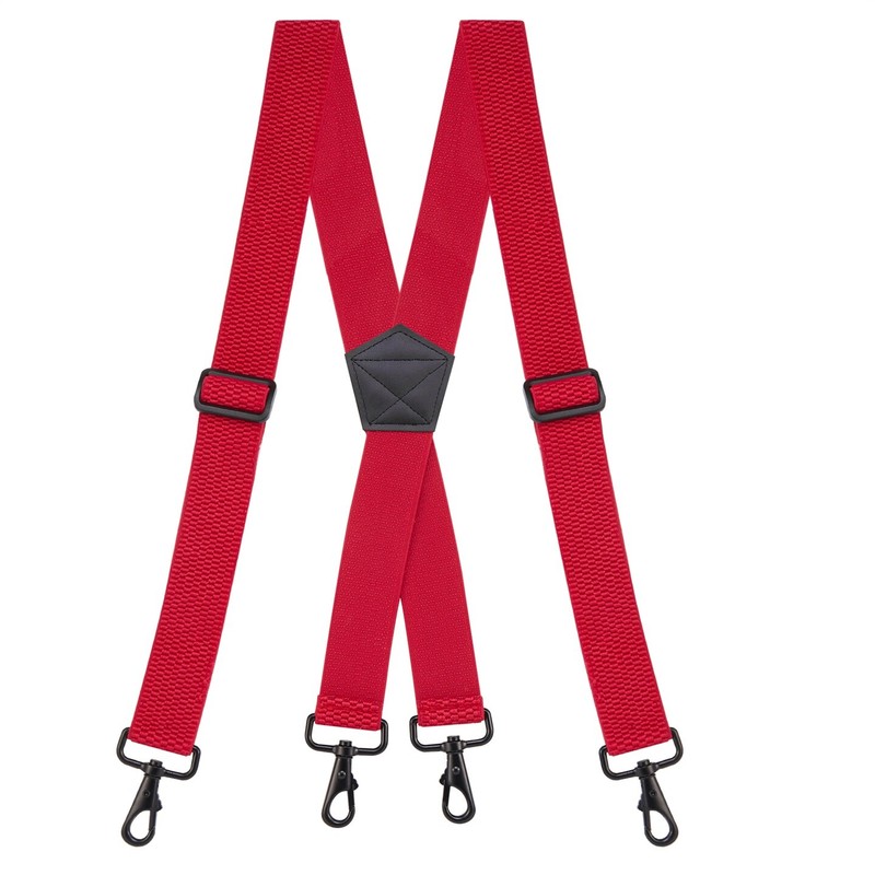 Buyless Fashion Suspender Men 48″» Adjustable Straps 1 1/2″» X Back Strong Hooks