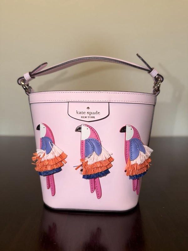 Kate Spade Pippa Flock Party Small Bucket Bag