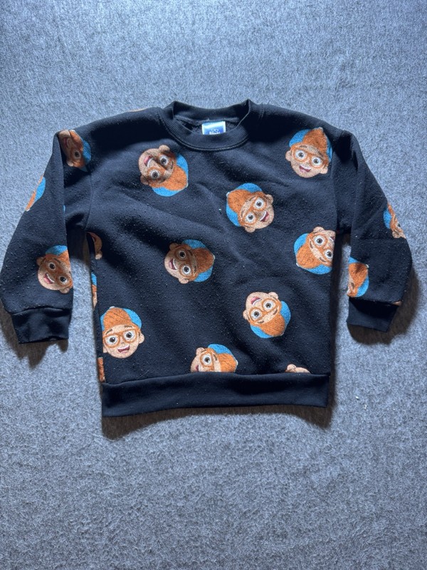 Blippi Toddler Pullover Graphic Print Sweatshirt Size 4t Black gallery