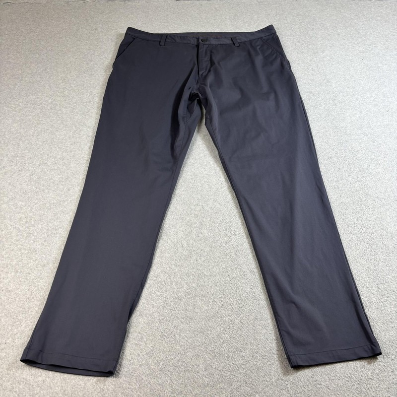 Rhone Pants Mens 40×31 Charcoal Gray Commuter Performance Stretch Travel Dress