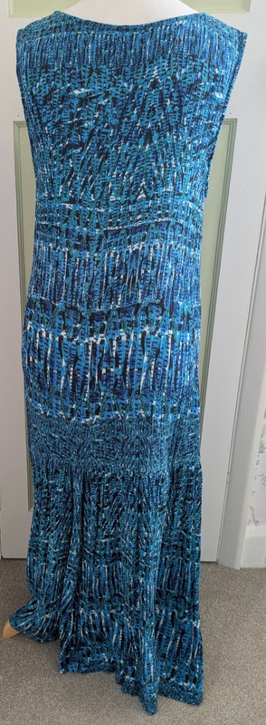 Adini Maxi Dress Round Swoop Neck Size LARGE (see measures below) gallery
