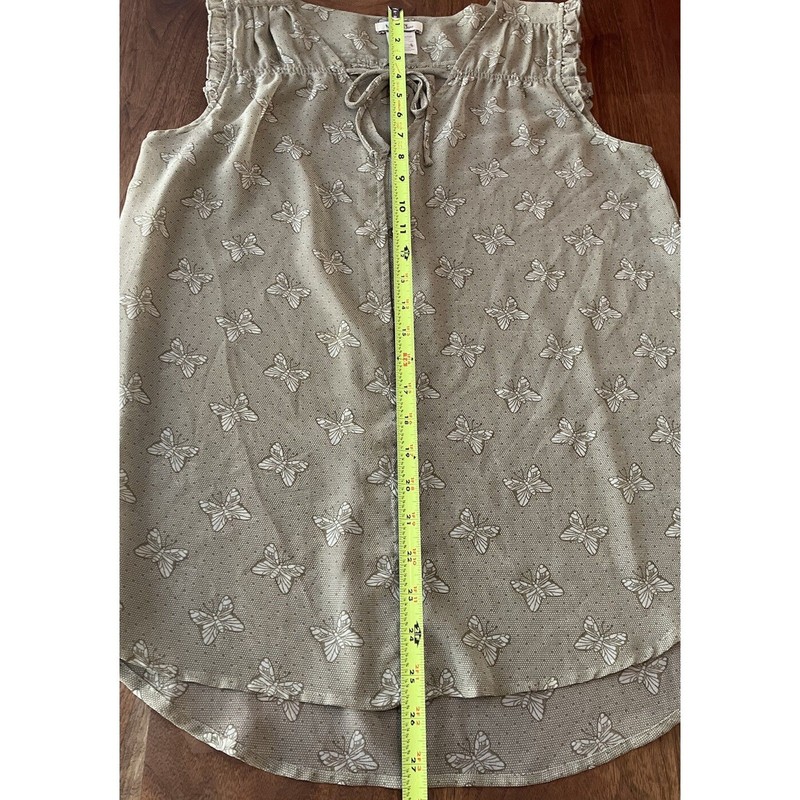 Matilda Jane Monarch Butterfly Semi Sheer Blouse Women Size Medium gallery