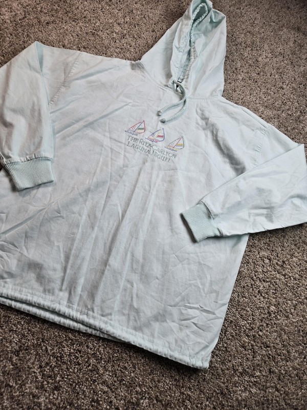 Vintage The Ritz-Carlton Laguna Niguel Hoodie Shirt Mens Large Blue 90s gallery