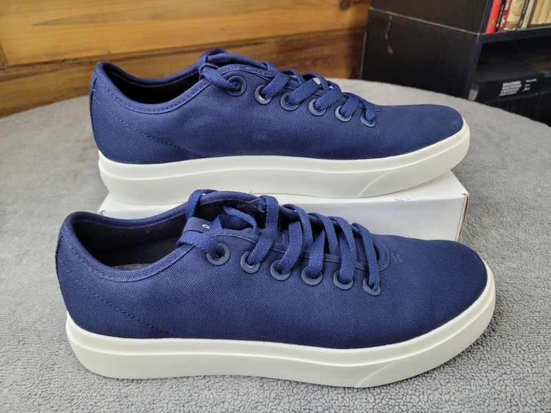 Allbirds Canvas Piper CP2 Shoes Mens Sz 11 Blue Sneakers Low Top Lace Up Casual