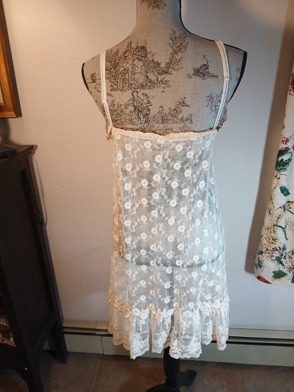 Miss Rose Sister Violet Lace Slip Dress gallery
