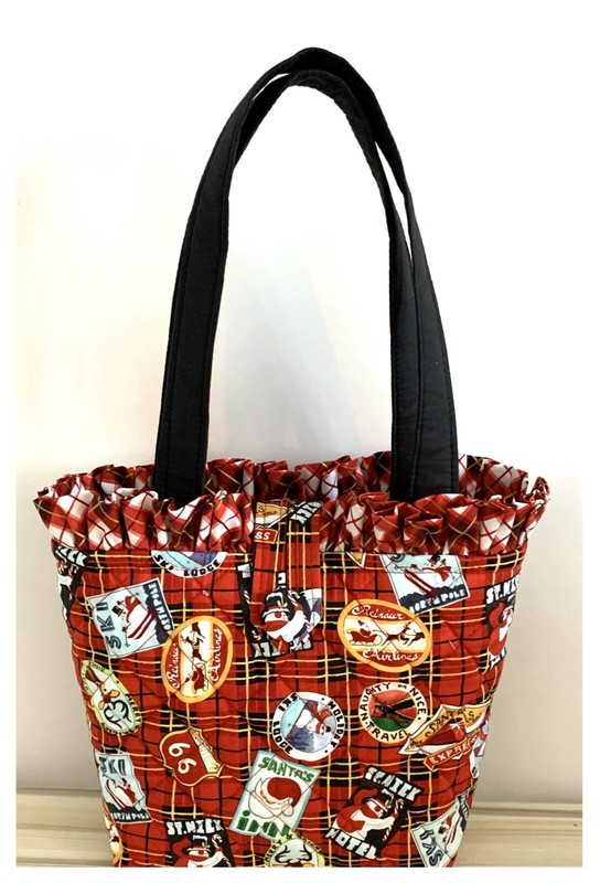 NEW Handmade Tote Purse bag STICKERS Vintage faffygiraffe