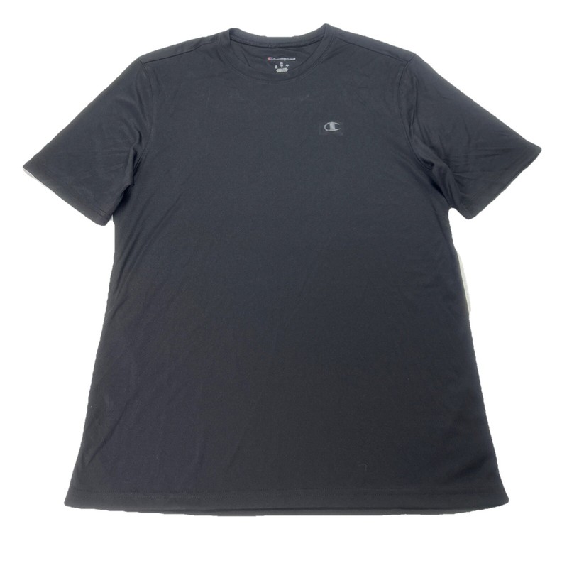 Champion Performance T-Shirt Mens Size M Athleticwear Double Dry Tee Black NWT