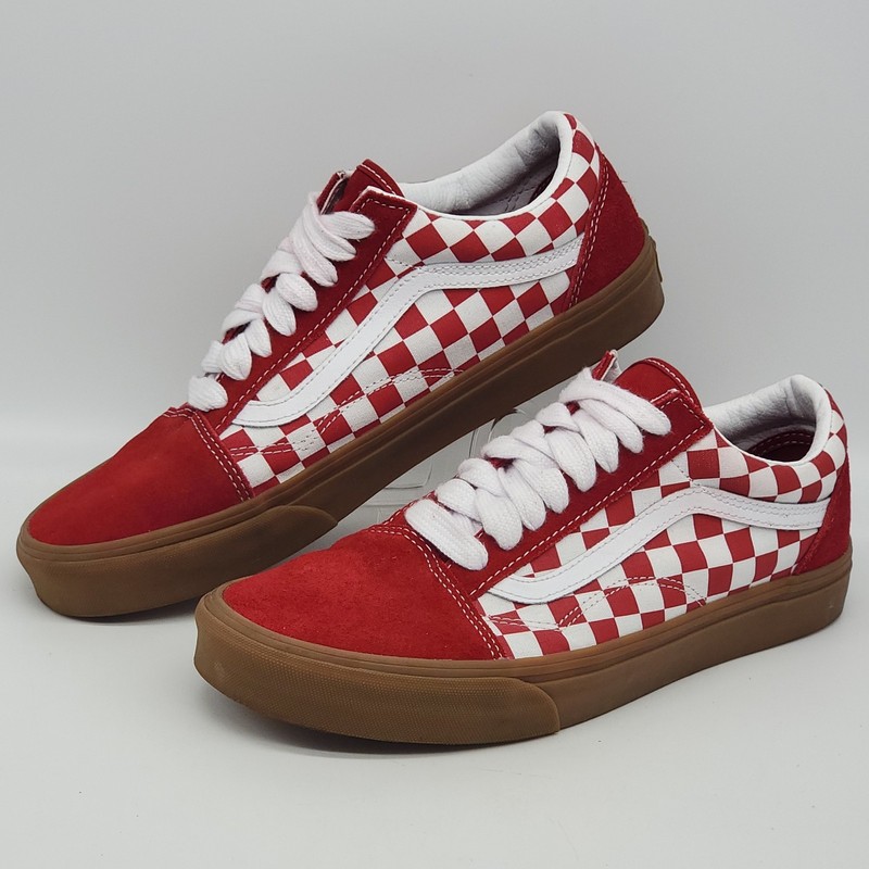 Vans Old Skool Fat Lace Checker Red Gum Size 10 US Mens VN0A2Z42CJH Rare