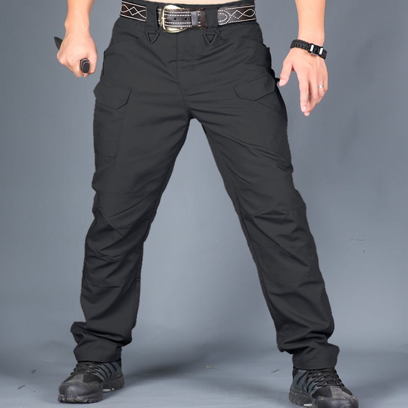 Durable Tactical Mens Cargo Pants Waterproof Work Outdoor Combat Trousers Pants