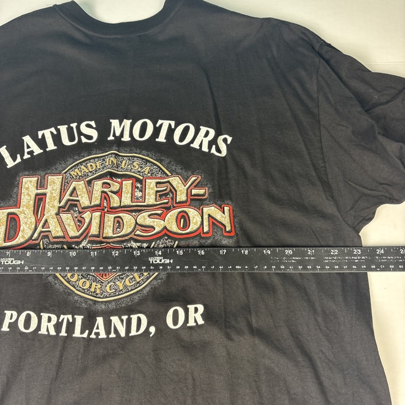 Harley Davidson Men’s XXL Short Sleeve T-Shirt Portland OR Latus Motors Black gallery