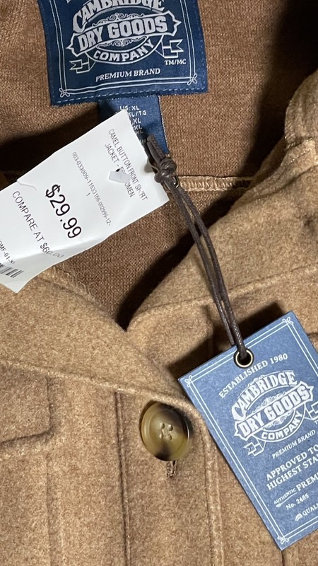 Womens Cambridge Dry Goods Brown Button Down Shirt (Size XL) NWT gallery