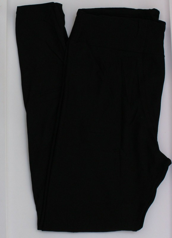 TC LuLaRoe Tall & Curvy Leggings Versatile Solid Black NWT Free Shipping