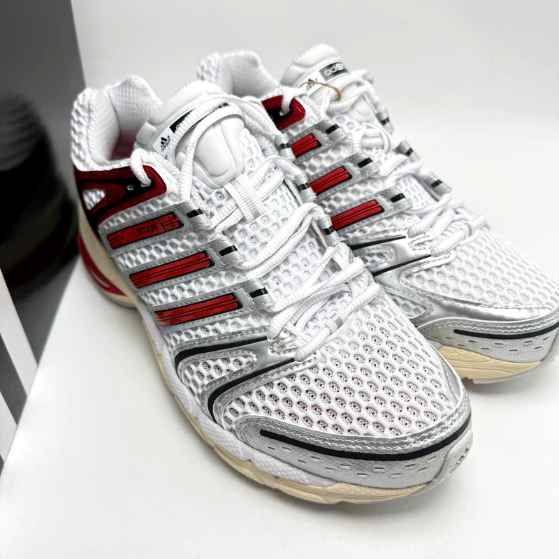 ADIDAS Adistar Control 5 White Better Scarlet Grey KI8600 Men's sz 8-11 gallery