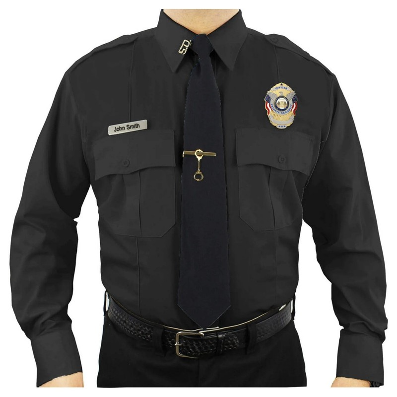 First Class 100% Polyester Long Sleeve Uniform Shirt – Security Officer Shirt 3X