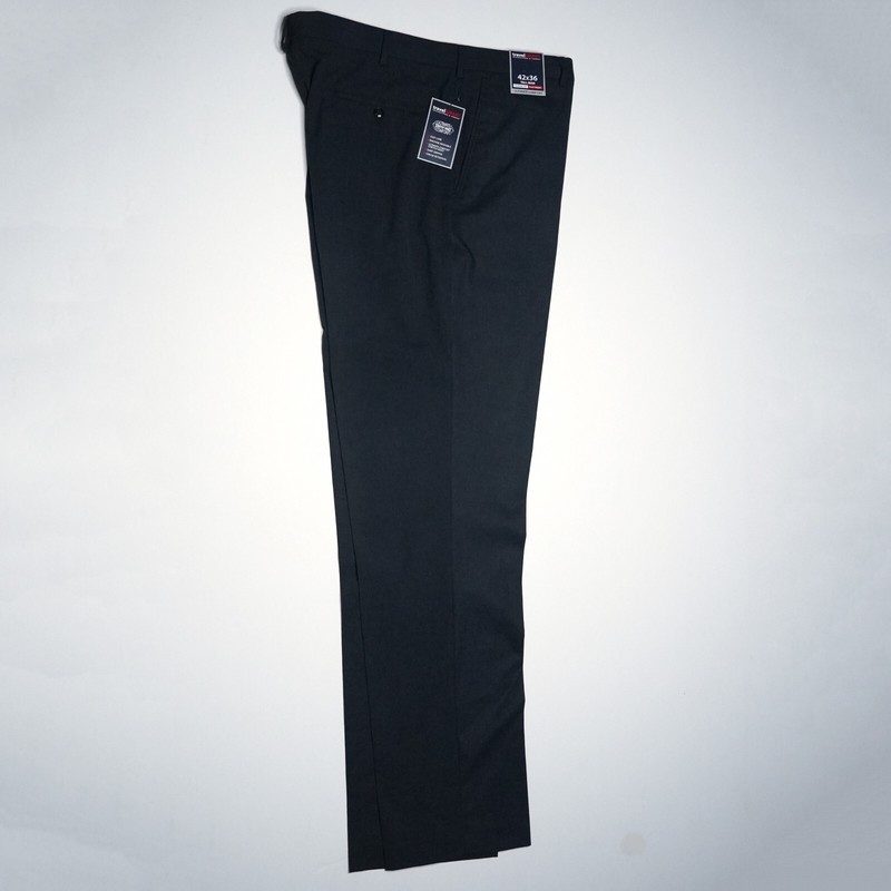 Roundtree Yorke TravelSmart Pants XLT 42″x36 Tall Charcoal Easy Care Comfort NWT