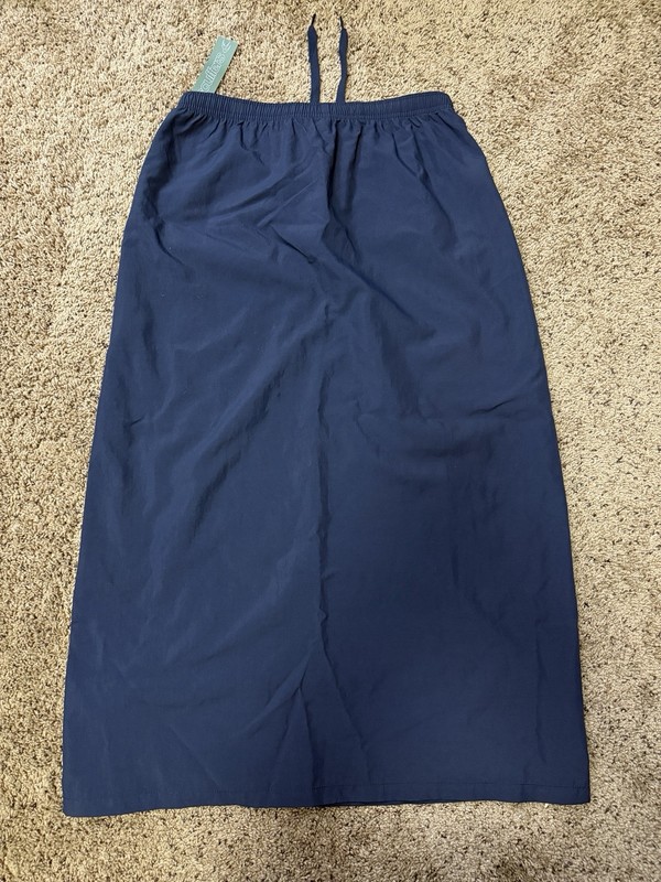 NWT Women’s Scuffers Sports Navy Tech Blue Ankle Length Skirt Size Small gallery