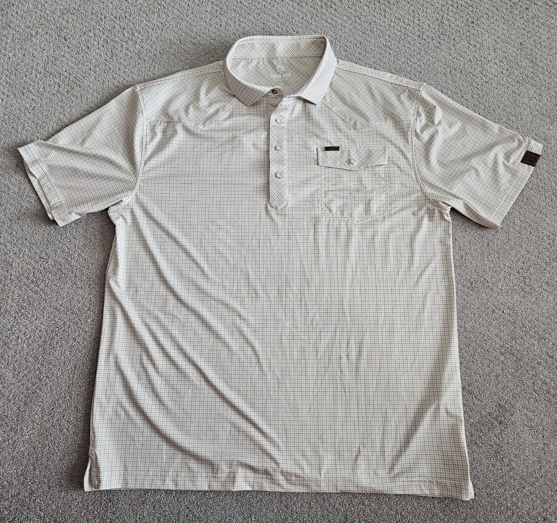 Iron Oak Apparel Co Polo Shirt Mens XL Snap Front Performance Stretch