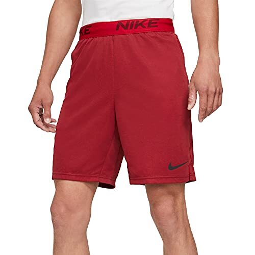 Nike Dri-FIT Knit Veneer Training Shorts Red Sz Large CZ1265 677
