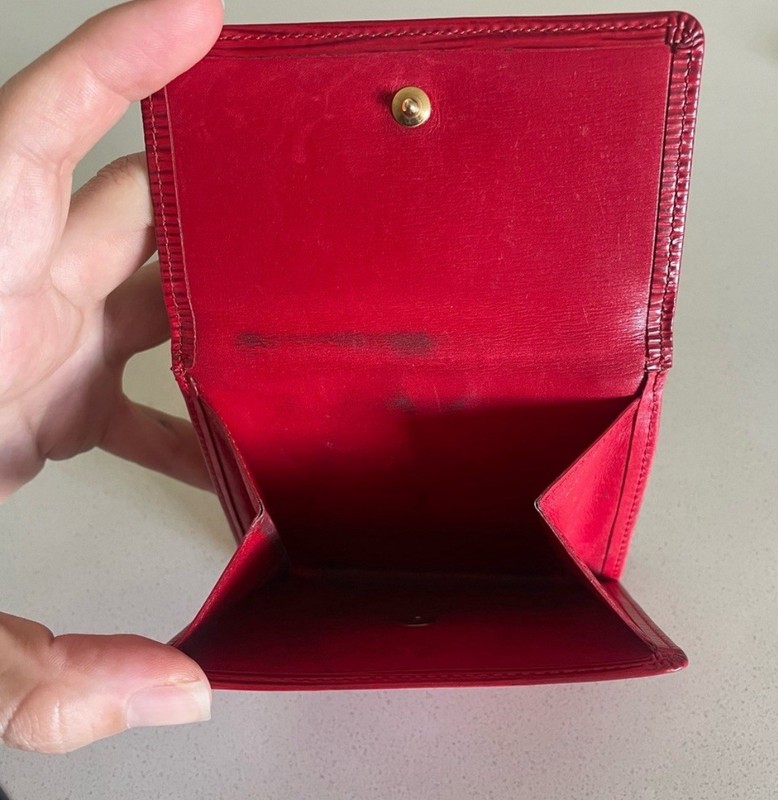 Authentic Louis Vuitton LV Red Epi Leather Compact Tri-Fold Wallet (11cm x 10cm) gallery