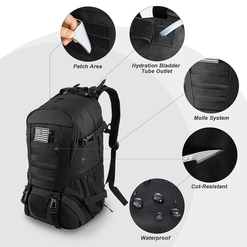 Outdoor Military Tactical Backpack Waterproof Rucksack Camping Hiking Bag gallery