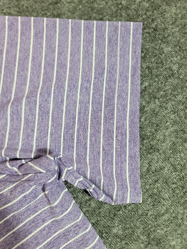 Johnnie-O Newton Mens Golf Polo Shirt Size L Purple Striped JMPO4190 HSU Logo gallery