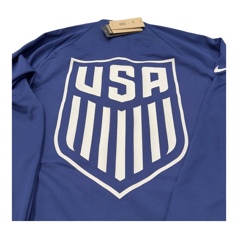 Nike Track Jacket Mens XL Blue USMNT Soccer Full Zip Back Graphic DH4752-421 gallery