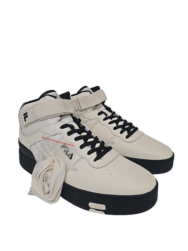 Fila V-10 Lux 1CM00881-120 Men’s Leather Lifestyle Sneakers Shoes Beige Size 15M