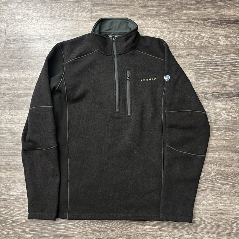 Kuhl Interceptr 1/4 Zip Black Pullover Size Medium Hiking Outdoors Twomey Mens