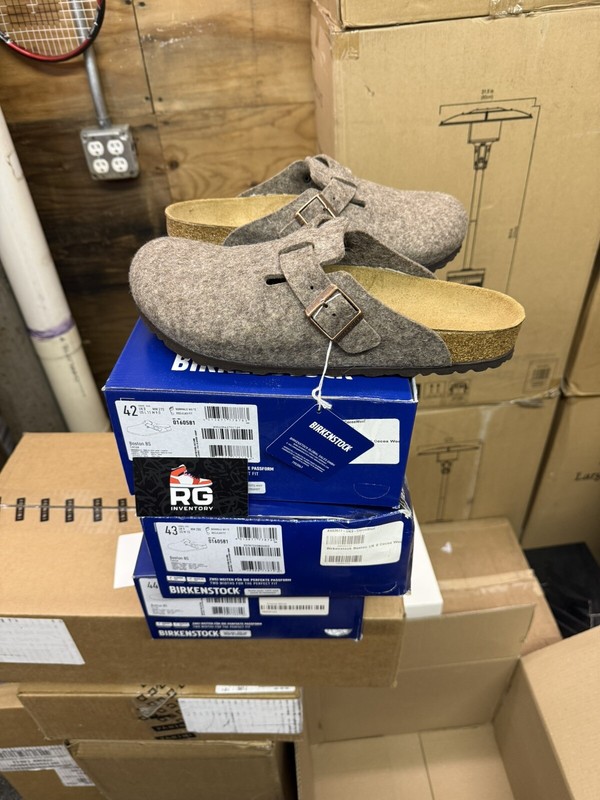 Birkenstock Boston Soft Footbed Cocoa Wool – Damaged Box – EU 43 | US 10 ✅