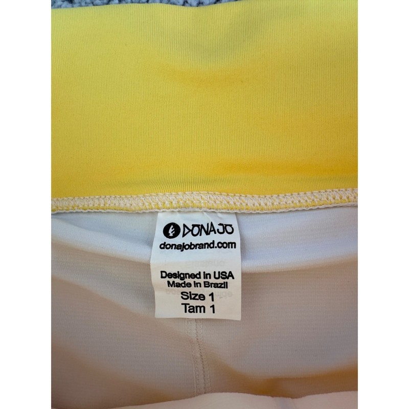 Donajo Size Small Womens Yellow Tennis Pickleball Athletic Skirt Skort gallery