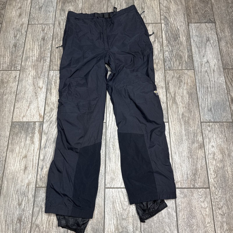 Mountain Hardwear Pants Mens L Black Belted Waterproof Zip Rain