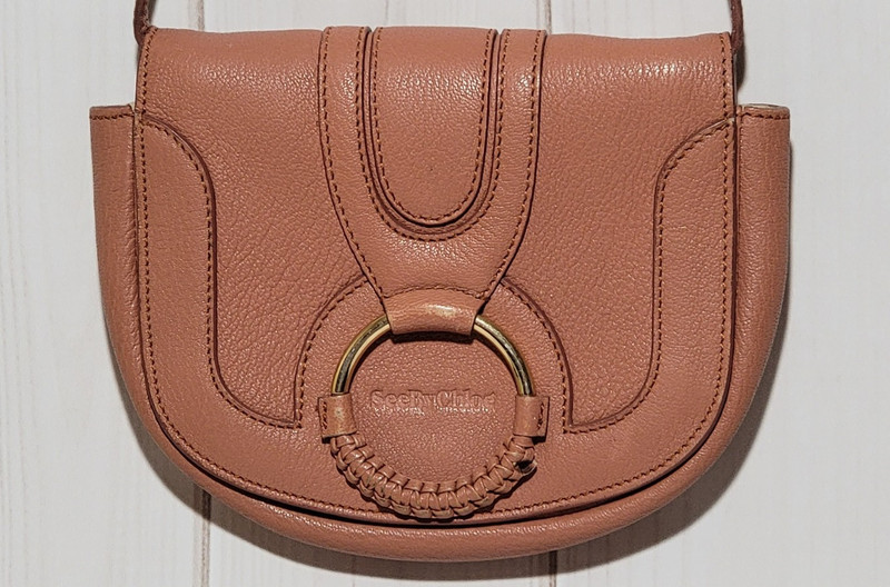 SEE BY CHLOE HANA LEATHER MINI CROSSBODY BAG C0405V COTTON LINING 21″ STRAP