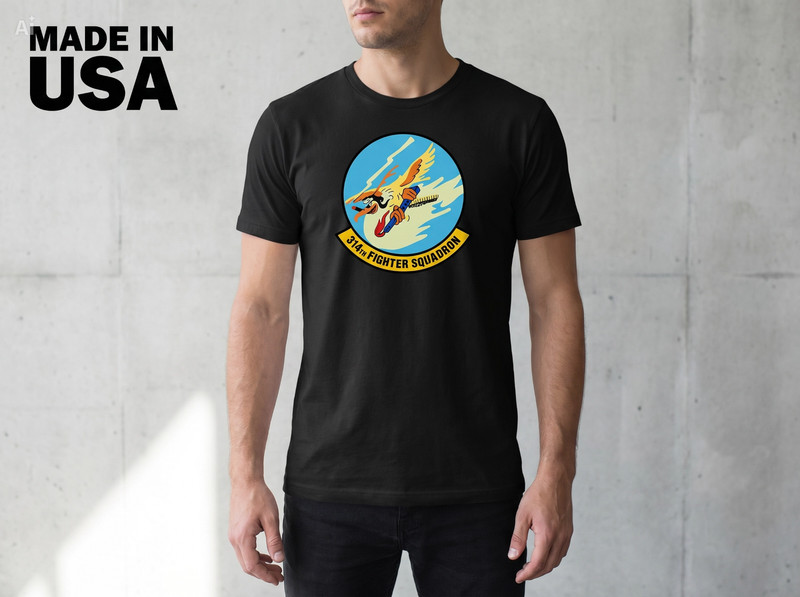 NEW 314th Fighter Squadron – Unisex TEE SHIRT SIZE S-2XL MADE IN USA