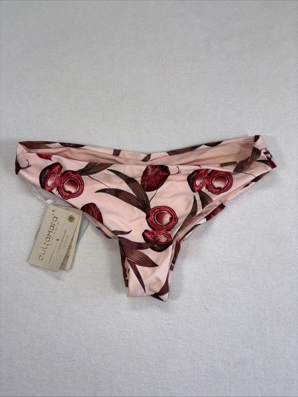 Dulzamara Bikini Bottom Only Doria Print Non Adjustable Cheeky Size Medium D12