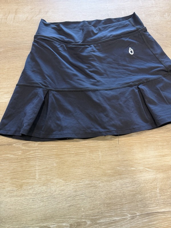 DonaJo Black Athletic Skirt Skort Tennis Pickleball Stretch Size 1