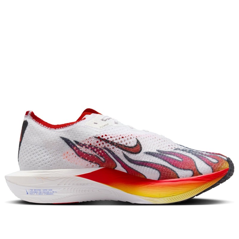 NIKE ZoomX Vaporfly Next% 3 PRM Flames Running Shoes Mens 10 White/Red HQ3504100 gallery