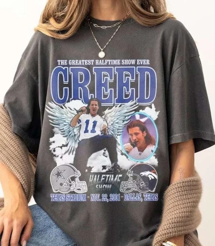 The Greatest Halftime Show Ever Creed Charcoal T Shirt Creed 2024 NH13512