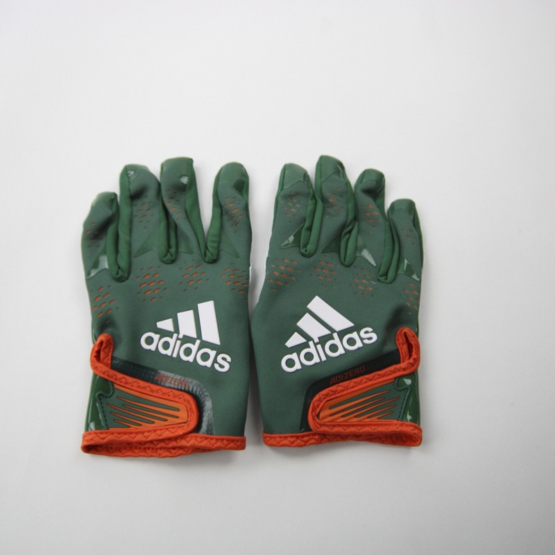 Miami Hurricanes adidas adizero Gloves – Receiver Men’s New with Tags 4XL