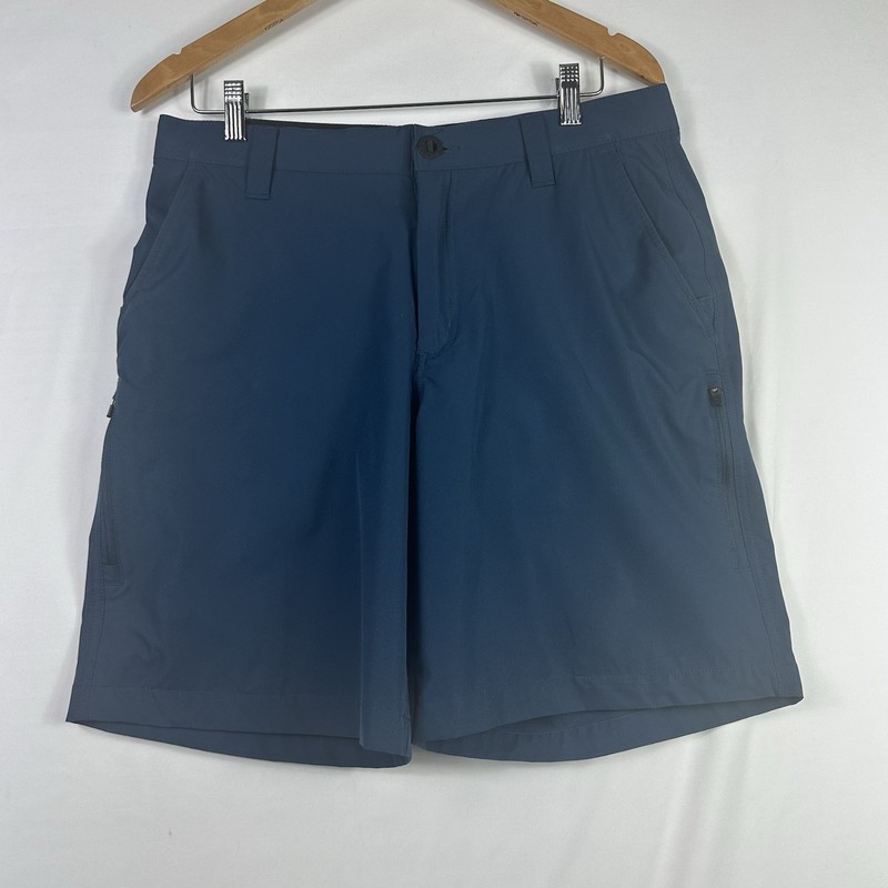 Orvis Tech Short Men’s Blue Stretch Chino Shorts Breathable Pockets 9in