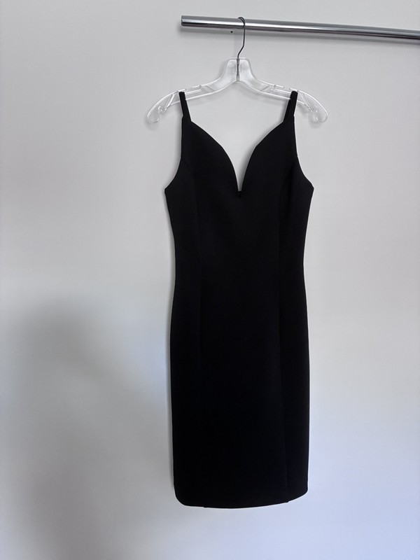 Black tailored fitted dress