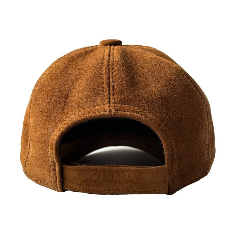 2 Pack Genuine Suede Lambskin Leather Baseball Cap Sports Visor Hat gallery