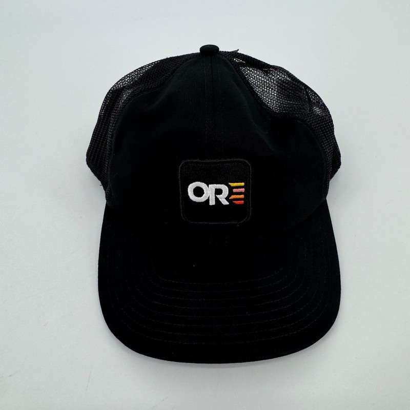 Outdoor Research Quadrise Trucker Lo Pro Cap Black Mesh Snapback Hat 300878 NEW