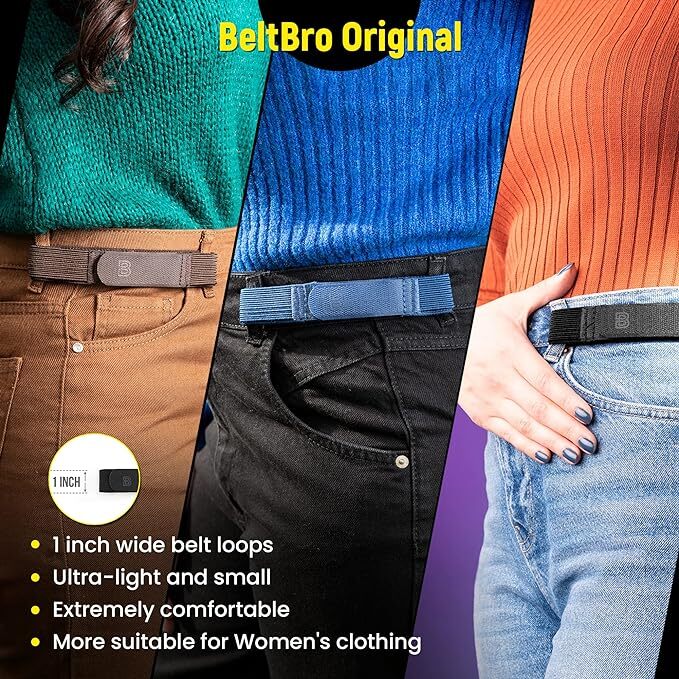 BeltBro Original Pairs for Women - No Buckle Elastic Belt *OFFICIAL* gallery