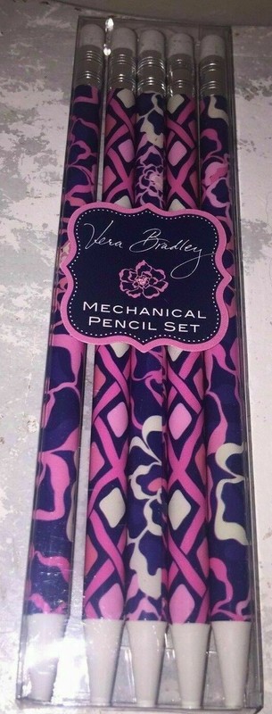 VERA BRADLEY Mechanical Pencils Set of 5 CHOOSE YOUR PATTERN New In Package NWT