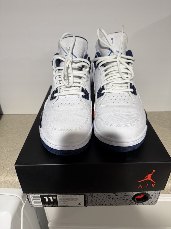 Jordan Retro 4 LS Columbia. Size 11.5, Tried On (VNDS) 314254-107 Mint