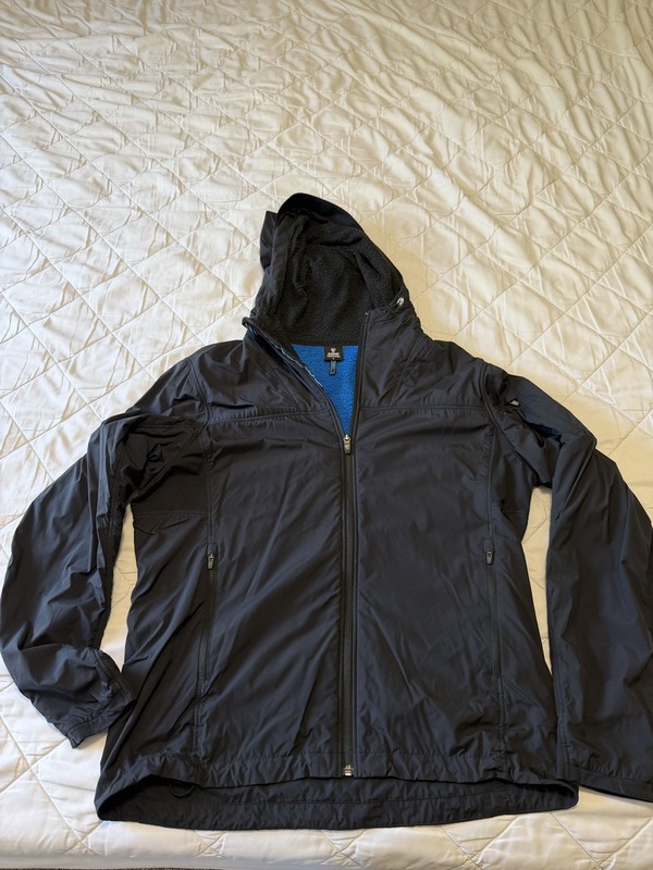 Kuhl Jacket Mens L Black The One Fleece Lined Performance Hoodie