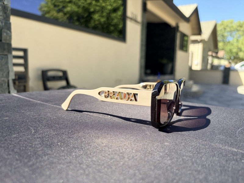 PRADA PR Women's Sunglasses - Torqoise/beige/tan authentic/original 🤝 gallery